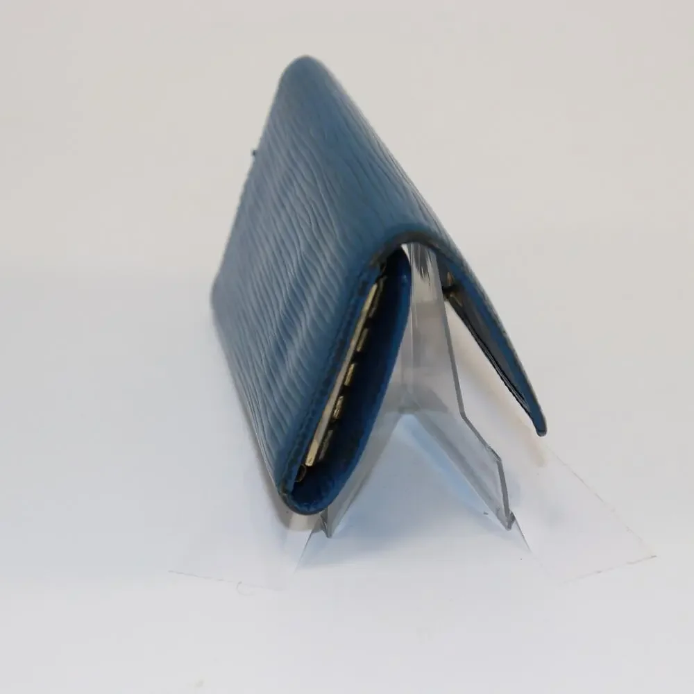 Louis Vuitton Blue Epi Leather 4 Key‎ Holder Made in Spain